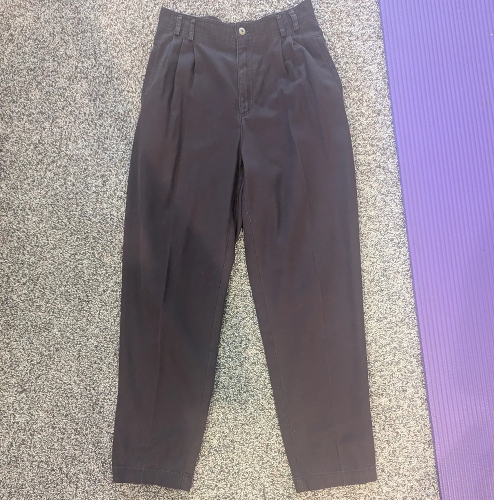 vintage Liz Claiborne Chocolate Brown Trousers - Picture 1 of 7